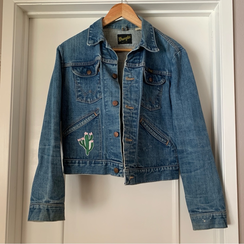 Vintage 70s Wrangler 124MJ Black Tag Denim Jacket Made in USA